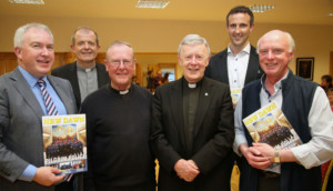 L-R: Peter Fallon, Fr Pat Farragher, Fr Padraic O Connor, Archbishop Michael Neary. Joe Bergin, Fr Pat Donnellan (Native of Moyough)