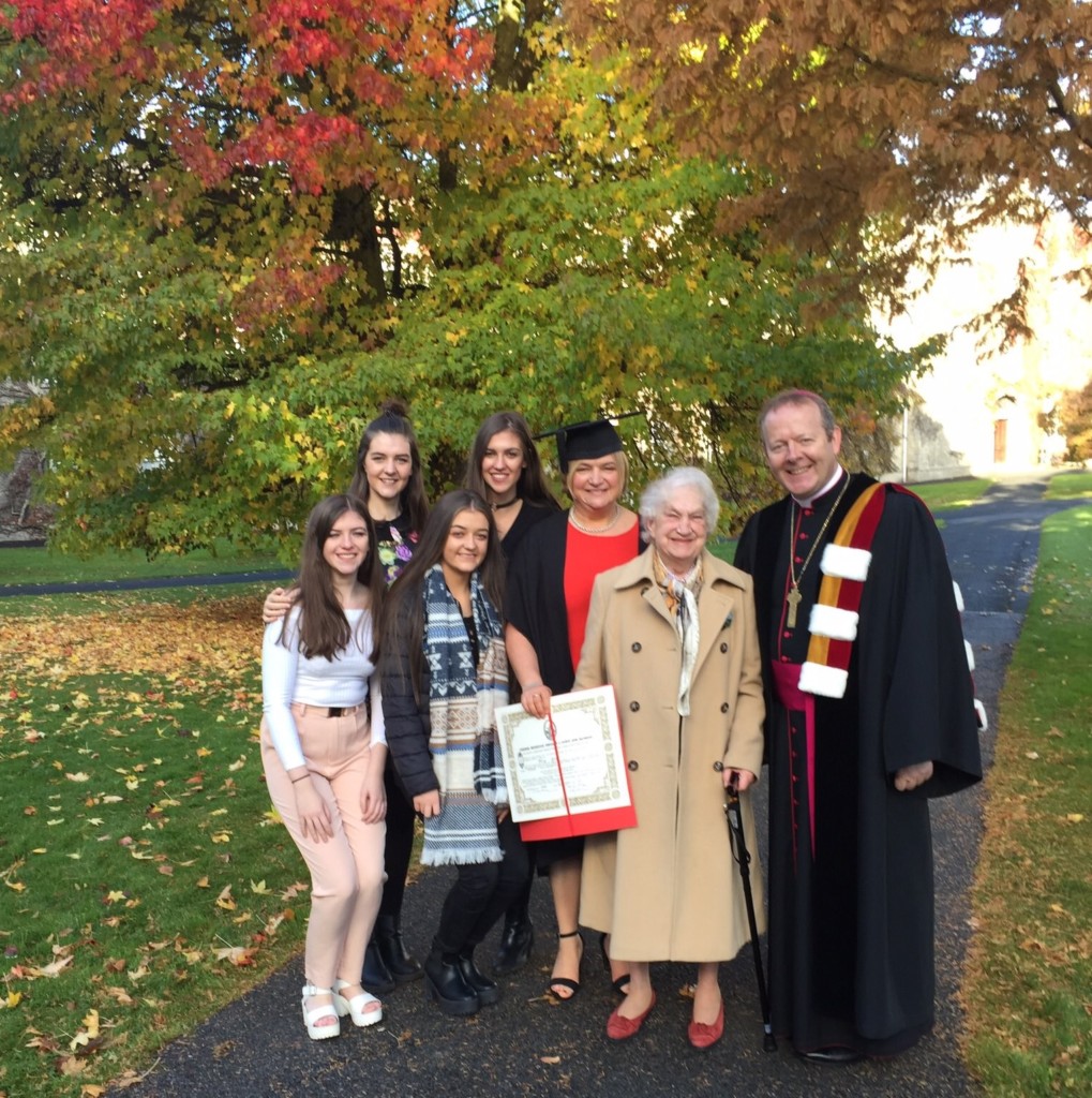Archbishop Eamon Martin with graduate Mary and family at Saint Patrick's College Maynooth